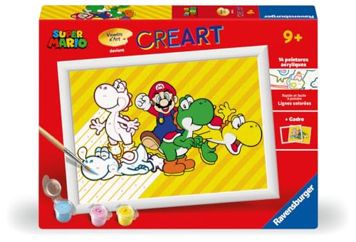 Cadeau anniversaire enfant 7 ans peinture par numéros Super Mario Ravensburger