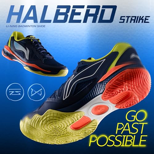 Image of Li-Ning Unisex Halberd Strike Non Marking Badminton Shoes | All Indoor Sports | Lightweight, Breathable & Durable