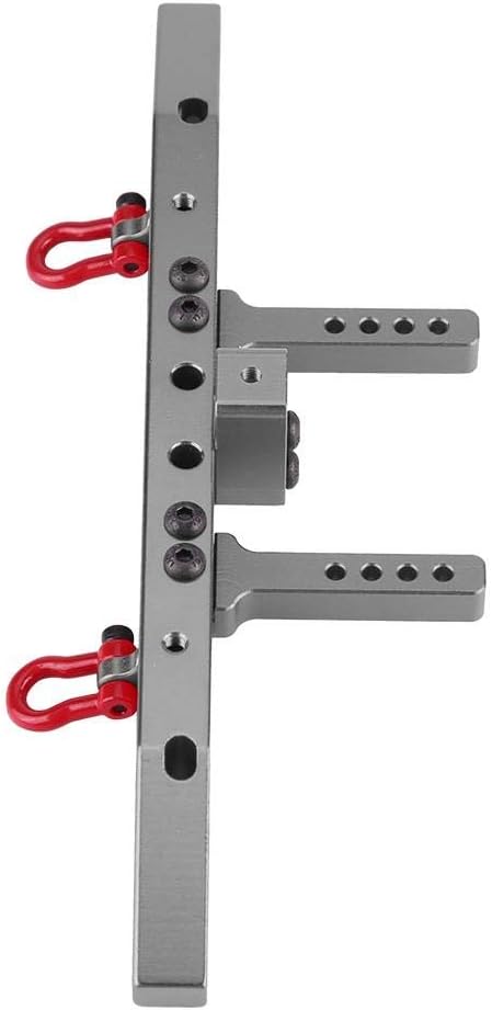 Aluminium Rear Bumper,Anti Collision Aluminium Rear Bumper for Traxxax 4 RC Crawler Cars(Titanium Gray)