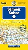 Schweiz ACS 2018: 1:275 000, Offizielle Strassenkarte Automobilclub der Schweiz mit 10 Stadtpläne: 1:275 000, Offizielle Straßenkarte Automobilclub ... 10 Stadtplänen (Kümmerly+Frey Strassenkarten)