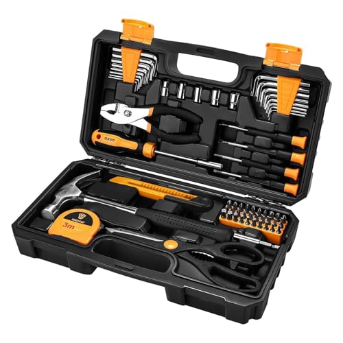 DEKO Outils Bricolage Kit - 62 Pièce Malette Outils à