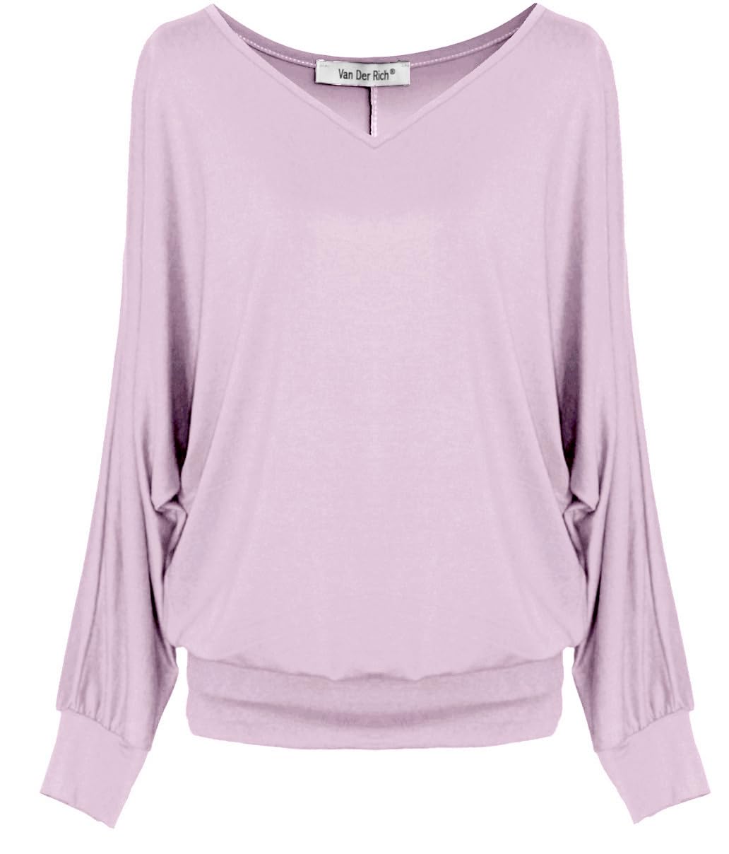 Van Der Rich ® - T-Shirt Raffinierte Einfachheit T-Shirt Einfarbig - Damen