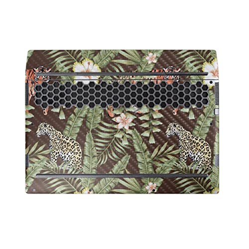 Image of MightySkins Carbon Fiber Skin Compatible with Alienware M17 R5 (2022) Full Wrap Kit - Tiger Jungle | Protective, Durable Textured Carbon Fiber Finish | Easy to Apply & Change Styles | Made in The USA