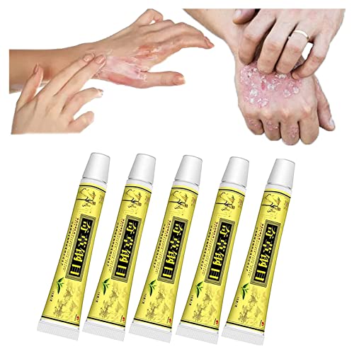 5pcs Natural Chinese Herbal Cream, 15g Organic Eczema Herbal Cream, Face Cream, Body Cream, Anti-Itch Cream External Use (5pcs)