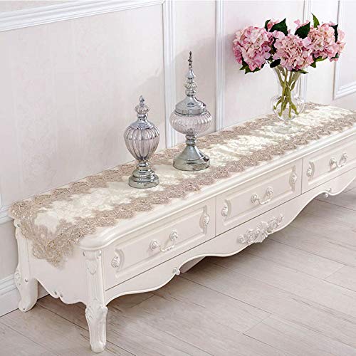 Chemin de table 40x310 cm nappe décoration table à thé et placard en polyester
