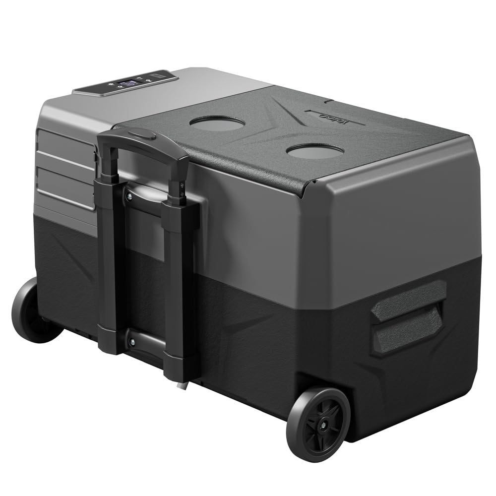 Yolco BCX30 Carbon elektryczna lodówka kompresorowa, sterowanie za pomocą Bluetooth, 12/24 V i 230 V, do samochodu, ciężarówki, łodzi, lodówki kempingowej