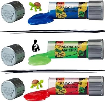 Teenage Mutant Ninja Turtles: Mutant Mayhem Mutagen Ooze Canisters with Surprise Turtle. Colours vary, Ideal present for boys 4 to 7 years and TMNT fans!