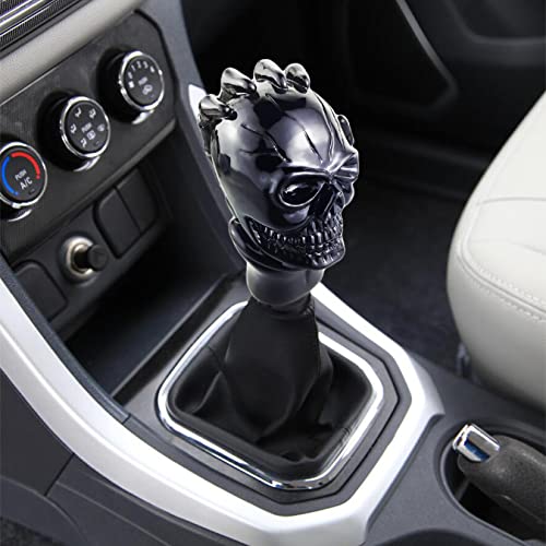 Arenbel Skull Shift Knob Gear Stick Lever Shifter Handle Fit Most Manual Automatic Transmission Cars Trucks, Black #TOP1