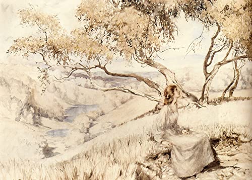 Image sur toile romantique Arthur Rackham : le chant de l'alouette