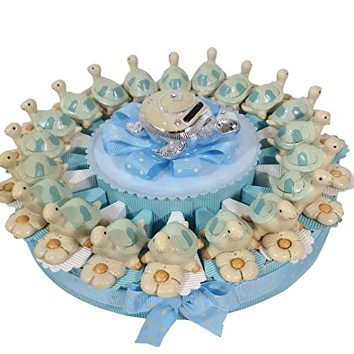 Torta di Bomboniere Battesimo Bimbo soldatini (soldatini