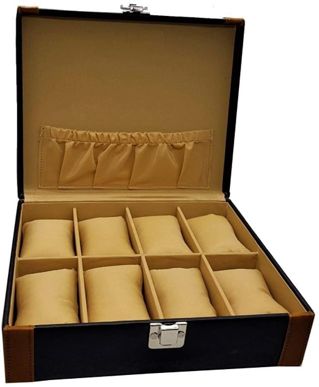 Image of New GWC21 Watch Box (Black, Holds 8 Watches)