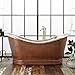 Signature Hardware 474278 Paige 66" Copper Soaking Freestanding Tub with Integrated Drain and Overflow