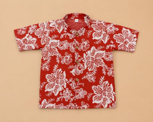 Image of A.T.U.N. (ALL THINGS UBER NICE) Boys 100% Cotton Printed Shirt | Half Sleeve Smart Casual Shirt for Kids | Soft Breathable Button Placket Top for Boys