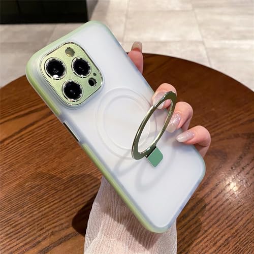 Étui magnétique iPhone 15 Pro Max transparent mat anti-chute