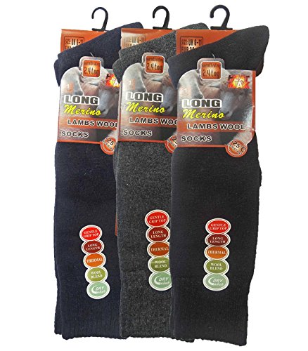 Get The Trend - Calcetines hasta la rodilla - para hombre BK-NY-GY