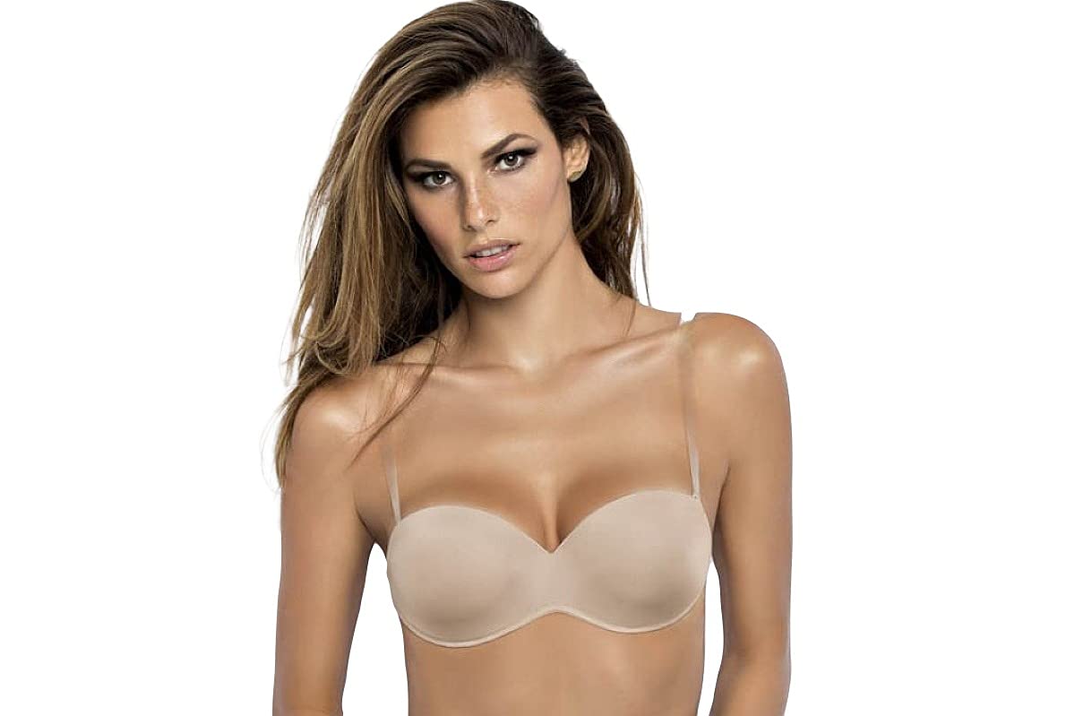 Reggiseno A Fascia Imbottito SièLei 1570 Schiena Nuda (4, Cipria) - 4