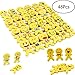Produktbild YueChen 48 Stück Emoji Kinder Radiergummi Smiley Radierer, ideal für Party Spielzeug Gefälligkeiten, Pinata Füllstoffe, Party Taschen, Geschenke & More