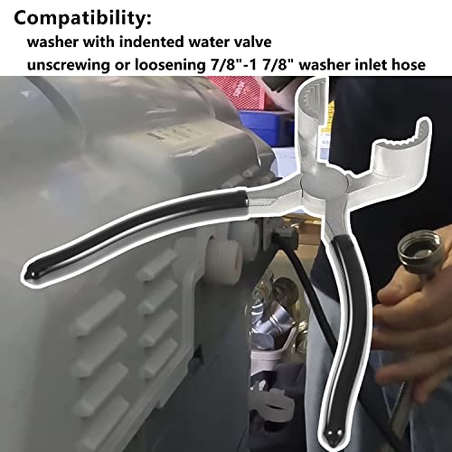 Deecaray 20001120 Washing Machine Hose Pliers, Suitable For Unscrewing Or Loosening 7/8"-1 7/8" Washer Inlet Hose #TOP1