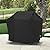 SunPatio Grill Cover 55 Inch, Outdoor Heavy Duty Waterproof Barbecue Gas Cover, UV & Fade Resistant, All Weather Protection Compatible for Weber Charbroil Nexgrill Kenmore Grills and More, Black