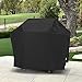 SunPatio Grill Cover 55 Inch, Outdoor Heavy Duty Waterproof Barbecue Gas Cover, UV & Fade Resistant, All Weather Protection Compatible for Weber Charbroil Nexgrill Kenmore Grills and More, Black