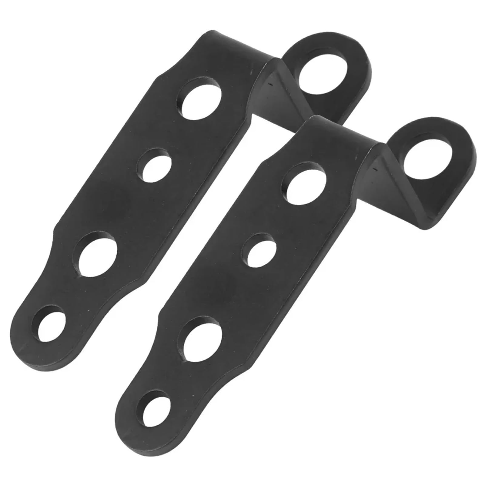 Geardrivex 2Pcs Black Headlight Bracket Motorcycle Headlights Bracket Universal Scooter Modification Rearview Mirror Spotlight Aluminum Alloy Extension Support(2Pcs Black)