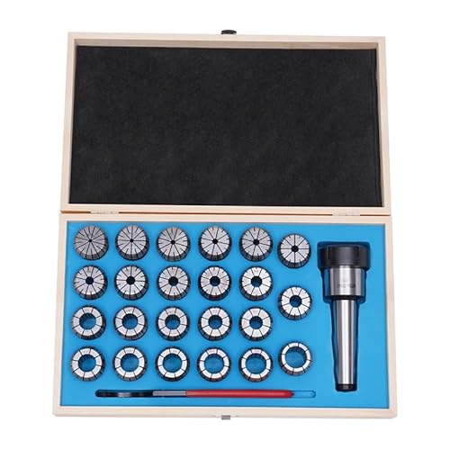 Jeu de Mandrins à pince 23 pièces MK4/MT4 M16, ER40 Ø 4-26 mm Clé pour fraisage tour porte-outils à pince en acier pour ressorts 65 Mn pour graver CNC et tour de fraisage