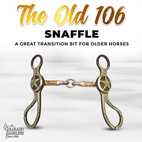 Colorado Saddlery The Old 106 Snaffle Bit, Antique Brown #TOP1