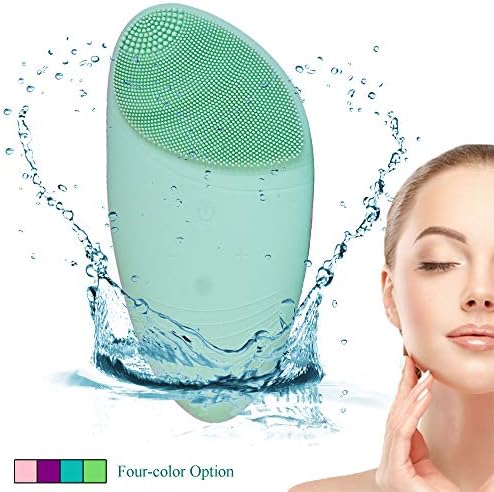 Facial Cleansing Brush for Deep Cleansing, Exfoliating, Green