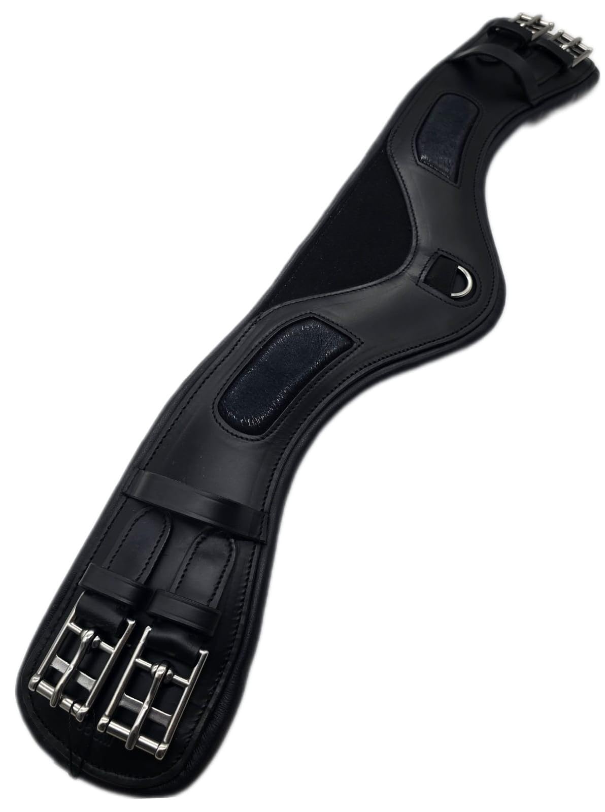 Leder Kurzgurt Mond anatomisch Slim Sattelgurt weich 60 65 70 75 cm Tysons ergonomisch Ledersattelgurt Mondgurt (75)