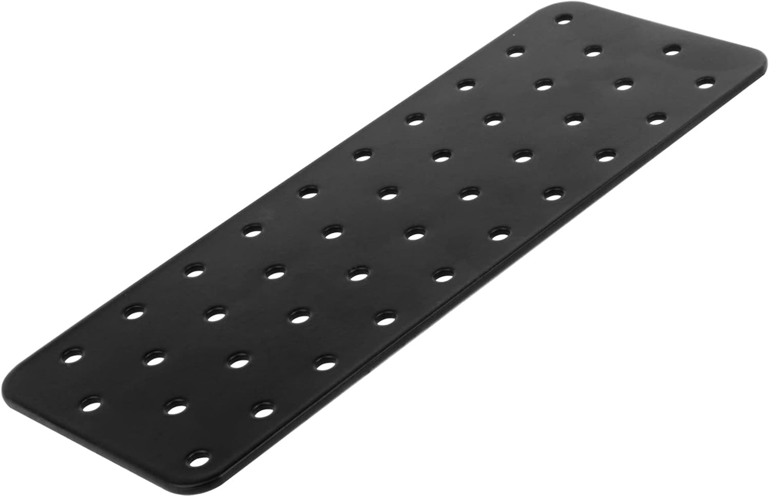 6 PCS Black Tie Mounting Plate Bracket, Flat Mending Plate, 8-1/4" x 3-1/8"