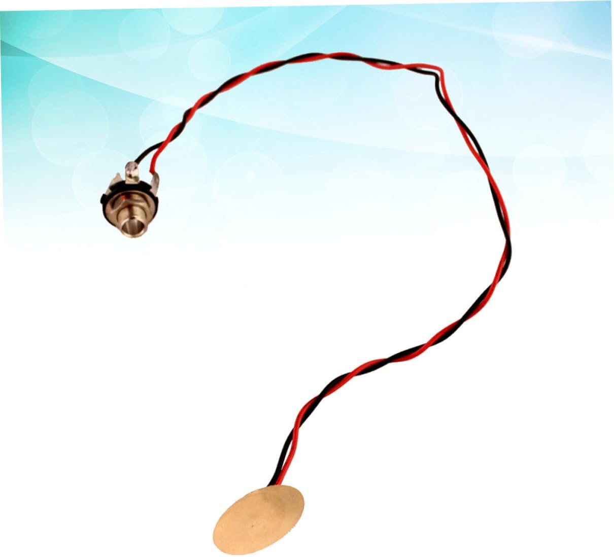 BESPORTBLE Acoustic Guitar Pickup Metal Pre-Amplifier Drum Trigger Transducer Fit for Violin Ukulele