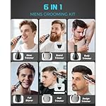 Brightup Beard Trimmer for Men - Electric Razor & Shaver, Cordless Hair Clippers Trimmers Set, IPX7 Waterproof Mens Grooming Kit for Shaving Face, Mustache, Body, Ear, Nose Hair Trimmer, Gifts for Men - Image 2