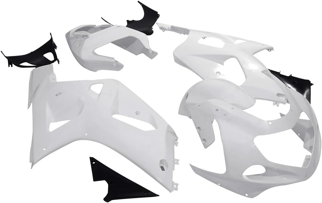 TCT-MOTORPARTS Unpainted White Fairing Bodywork Fits for Suzuki GSXR600 GSXR750 2000 2001 2002 2003