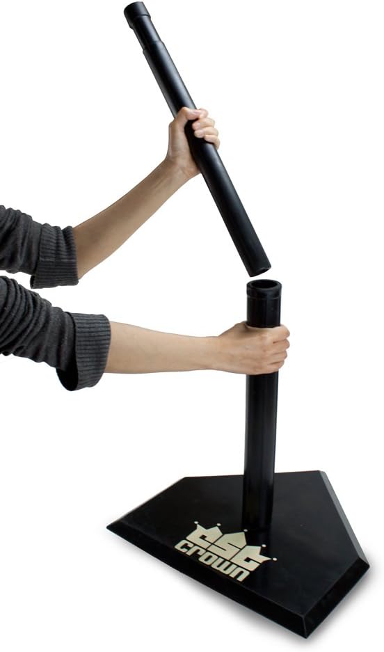 Heavy Duty Adjustable Youth Baseball Softball Batting Tee Set - Includes All Bases!