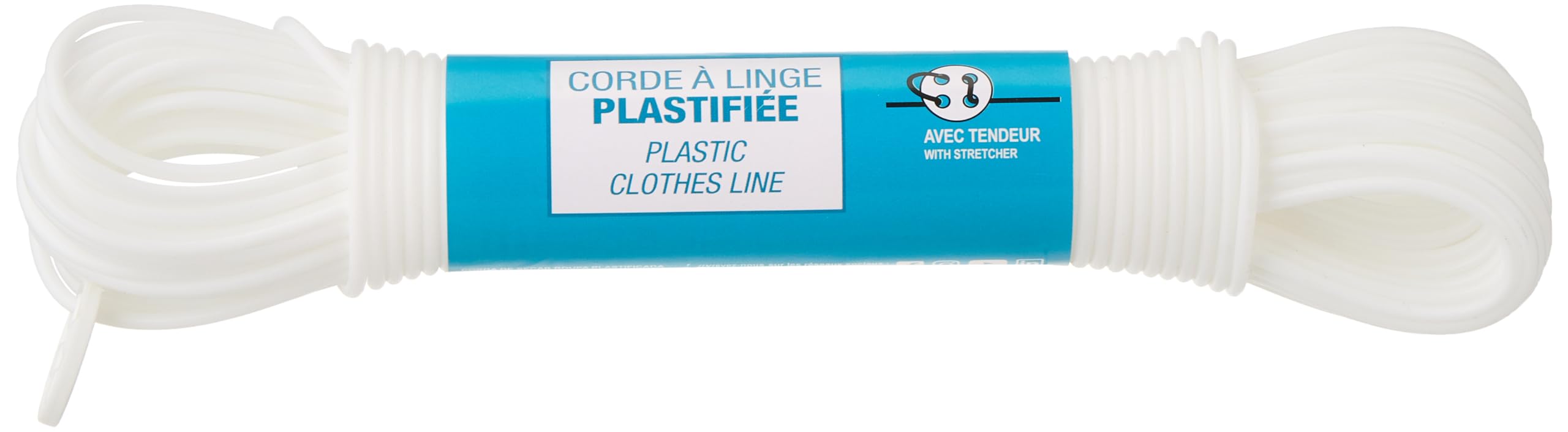 ROZENBAL Laminated clothes line 20 m, Assorted colors,103020