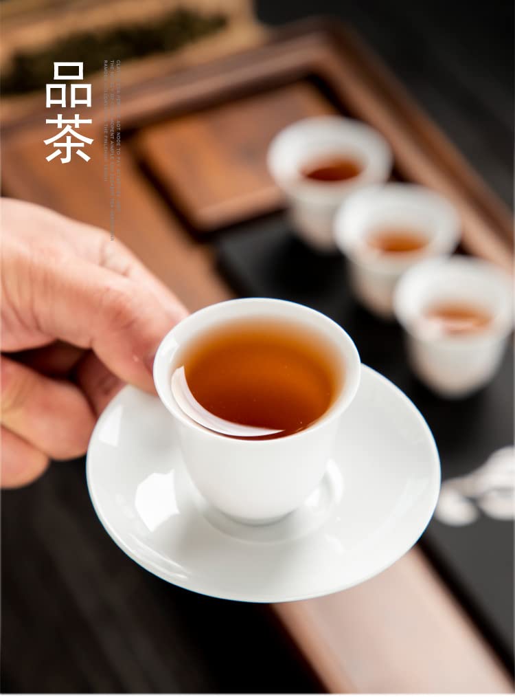 Gaiwan filiżanka do herbaty chiński zestaw do herbaty Gongfu wysoka biała porcelanowa filiżanka do herbaty ceramiczne pudełko prezentowe (kubek Jiangjun)