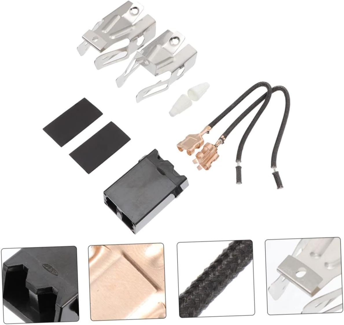 DOITOOL 6sets Electric Stove Burner Receptacle Kit Oven Terminal Block for Electric Range Compatible Range Burners Easy to Install Kitchen Accessories