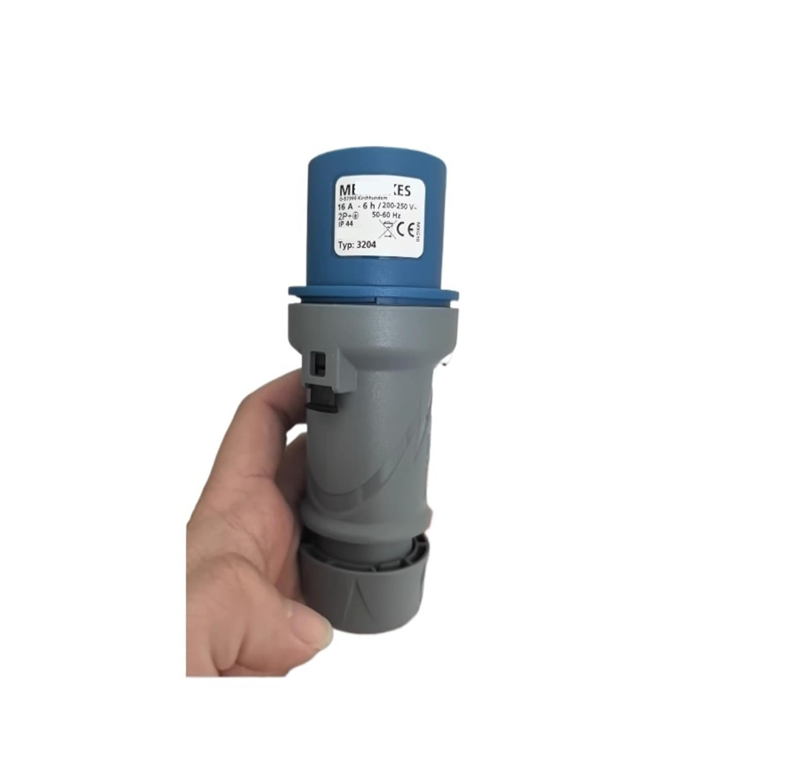 Enchufe industrial monofásico TYP3204 de 3 polos, conector impermeable 16A y 230V para plantas