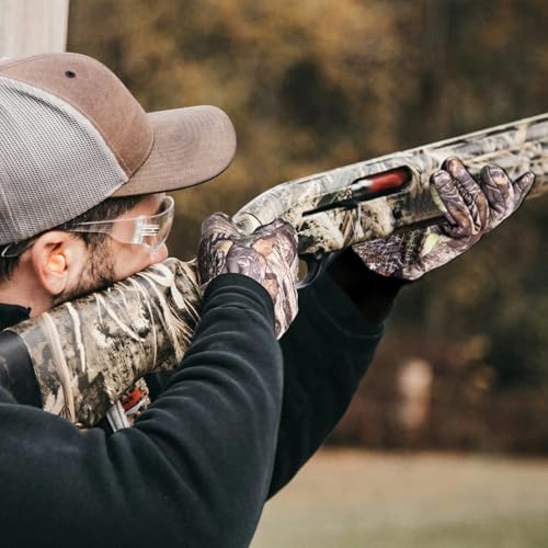 EAmber Camouflage Hunting Gloves Camo Touch Screen Warm Gloves with Fleece Pro Anti-Slip Lightweight Archery Accessories Hunting Outdoors - Thumbnail 6
