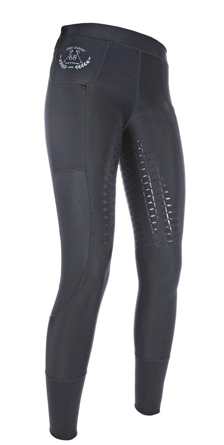 HKM SPORTS EQUIPMENT - Reitleggings -Mesh- Silikon-vollbesatz9100, Pantaloni Unisex - Adulto