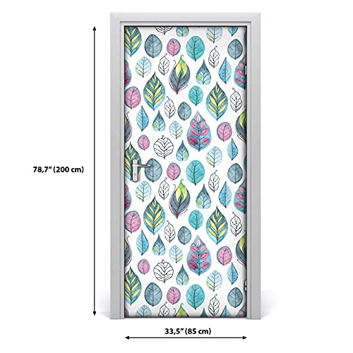 Étiquette imperméable pour la porte 77x200cm contre les rayures - 4