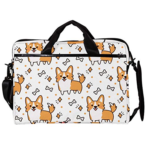 Sacoche bandoulière PC 14-15,4 pouces motif chien pour ado