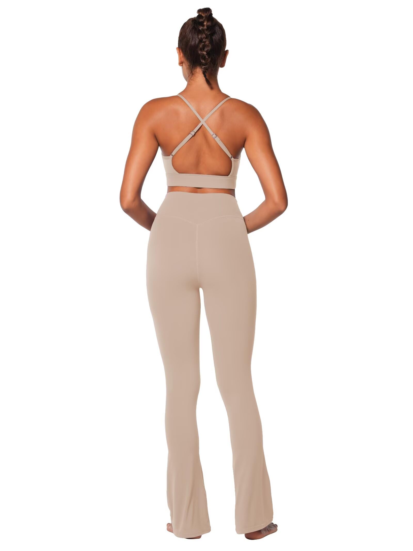 Sunzel Brasier deportivo para mujer, espalda abierta, tirantes ajustables, para entrenamiento, gimnasio, yoga, con almohadillas extraíbles