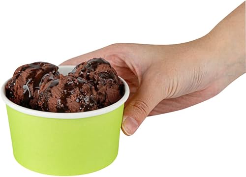 Miniatura 10 de Coppetta - Vasos de helado de 8 onzas, 200 vasos desechables para dulces, para alimentos calientes y fríos, resistentes a las fugas, tazas de chile