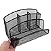 STOBOK Iron Mesh File Organizer Pen Compartment Multi-Functional Desktop Storage Rack for Office Supplies and Documents No Assembly Required for Home and Workspaces