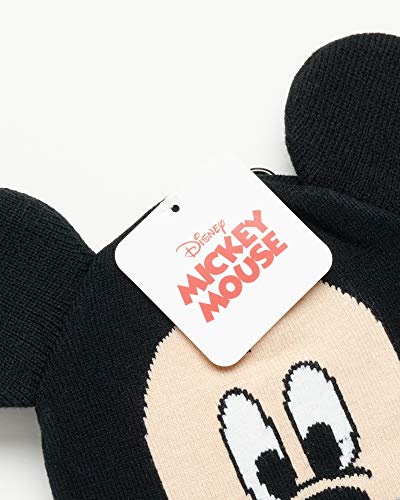 Disney Boys' Mickey Mouse, Car Lightning Mcqueen Winter Hat & Mittens Or Gloves Set (Toddler/Little Boys), Size Age 4-7, Mickey Ears Gloves Set- Grey #TOP5