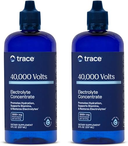 Trace Minerals  40000 Volts Liquid Electrolyte Concentrate Drops  for Hydration Leg and Muscle Cramp Relief  Ionic Trace Minerals Magnesium