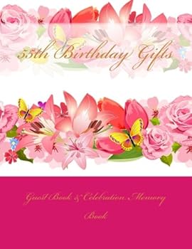 Paperback 55th Birthday Gifts: Guest Book & Celebration Memory Book
