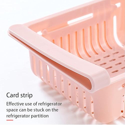 Miniatura 5 de Organizador de cajones para nevera, paquete de 4 cajones retráctiles, caja de almacenamiento para refrigerador, cajón organizador de refrigerador,