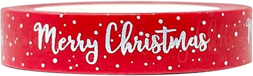 Miniatura 4 de allydrew Cinta adhesiva holográfica Washi 0591in x 328ft pinos en nieve